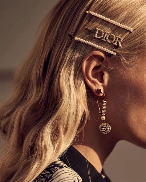 hair clips dior